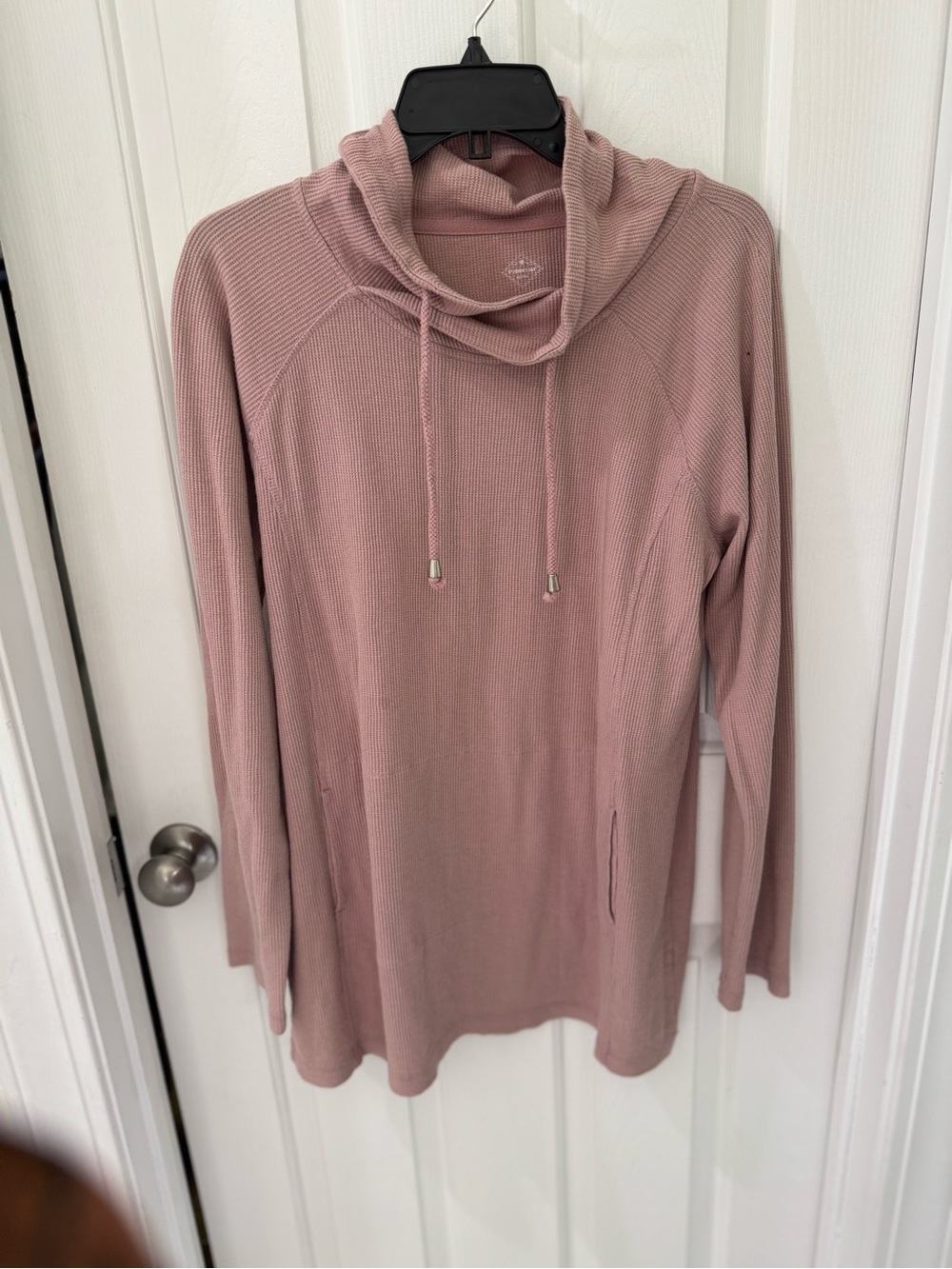 St. John’s Bay Cozy Pink Cowl Neck Pullover Sweater